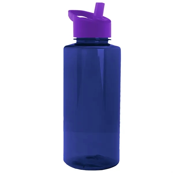 The Mountaineer 36 oz. Transparent Bottle with Flip Straw lid. ... from ASI 40480 Koozie Group