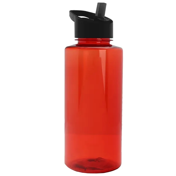 The Mountaineer 36 oz. Transparent Bottle with Flip Straw lid. ... from ASI 40480 Koozie Group