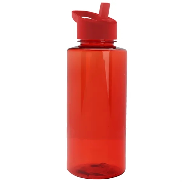 The Mountaineer 36 oz. Transparent Bottle with Flip Straw lid. ... from ASI 40480 Koozie Group