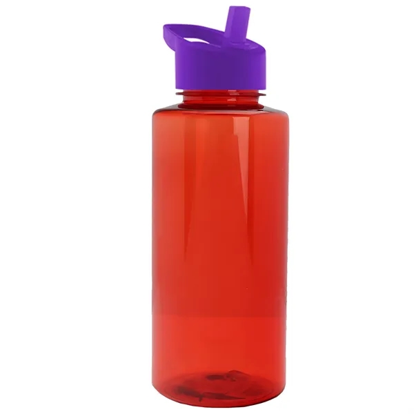 The Mountaineer 36 oz. Transparent Bottle with Flip Straw lid. ... from ASI 40480 Koozie Group