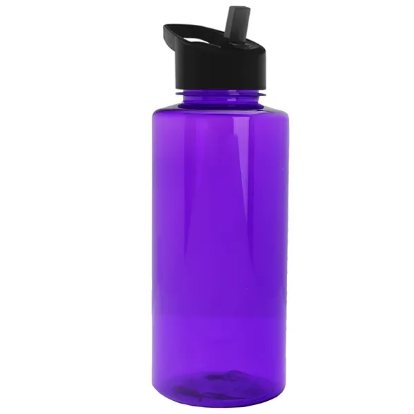 The Mountaineer 36 oz. Transparent Bottle with Flip Straw lid. ... from ASI 40480 Koozie Group