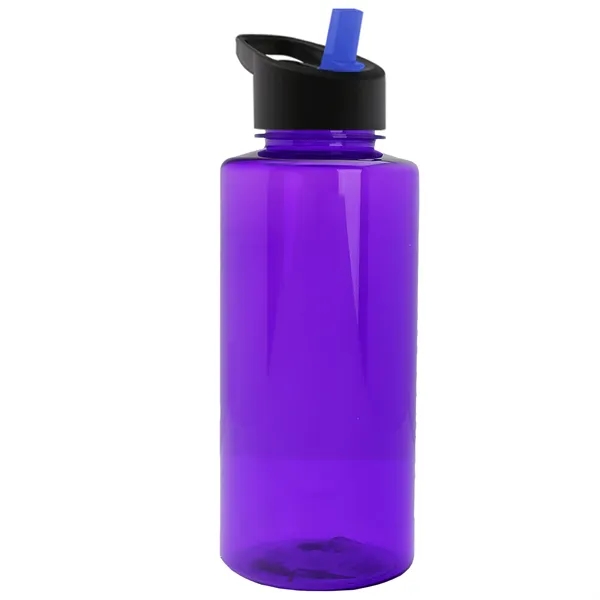 The Mountaineer 36 oz. Transparent Bottle with Flip Straw lid. ... from ASI 40480 Koozie Group