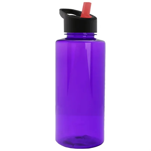 The Mountaineer 36 oz. Transparent Bottle with Flip Straw lid. ... from ASI 40480 Koozie Group