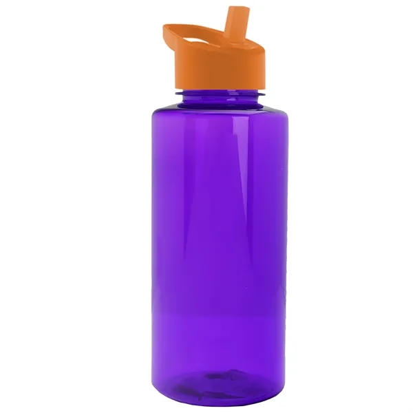 The Mountaineer 36 oz. Transparent Bottle with Flip Straw lid. ... from ASI 40480 Koozie Group