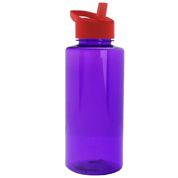 The Mountaineer 36 oz. Transparent Bottle with Flip Straw lid. ... from ASI 40480 Koozie Group