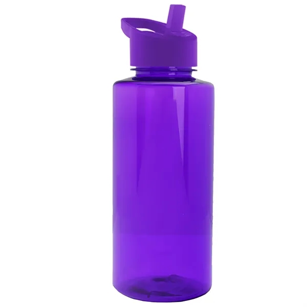 The Mountaineer 36 oz. Transparent Bottle with Flip Straw lid. ... from ASI 40480 Koozie Group