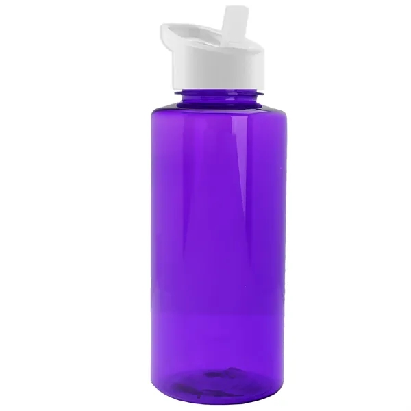 The Mountaineer 36 oz. Transparent Bottle with Flip Straw lid. ... from ASI 40480 Koozie Group