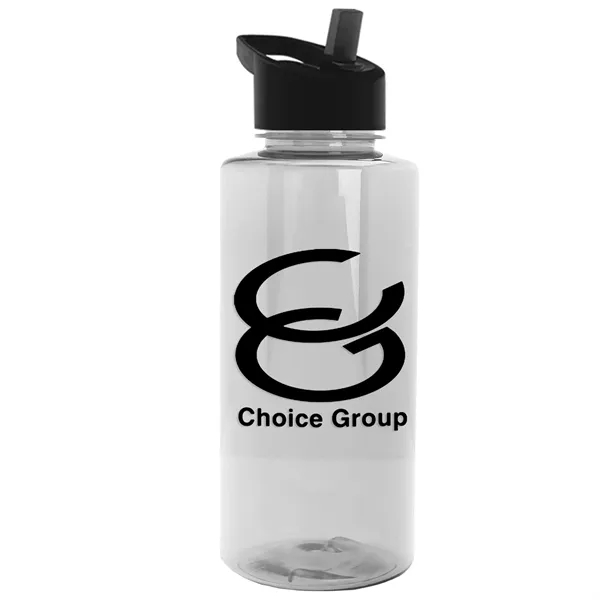 The Mountaineer 36 oz. Transparent Bottle with Flip Straw lid. ... from ASI 40480 Koozie Group