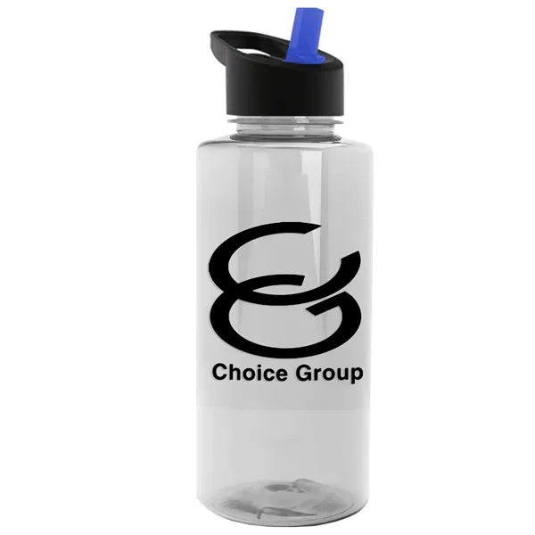 The Mountaineer 36 oz. Transparent Bottle with Flip Straw lid. ... from ASI 40480 Koozie Group