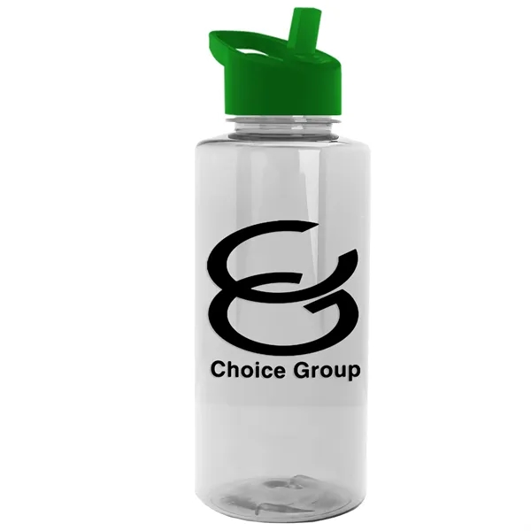 The Mountaineer 36 oz. Transparent Bottle with Flip Straw lid. ... from ASI 40480 Koozie Group