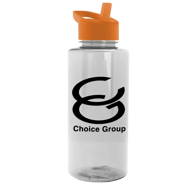 The Mountaineer 36 oz. Transparent Bottle with Flip Straw lid. ... from ASI 40480 Koozie Group