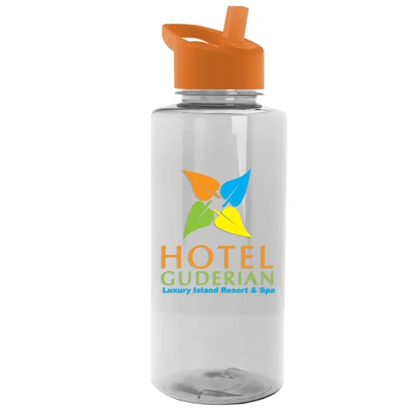 The Mountaineer 36 oz. Transparent Bottle with Flip Straw lid. ... from ASI 40480 Koozie Group
