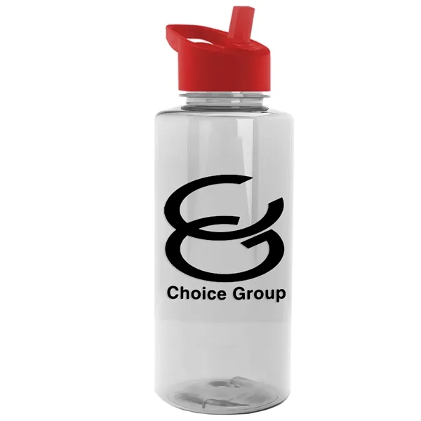 The Mountaineer 36 oz. Transparent Bottle with Flip Straw lid. ... from ASI 40480 Koozie Group