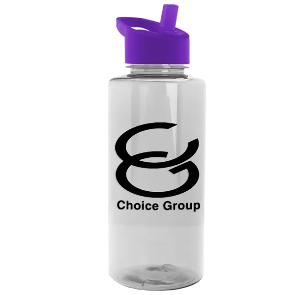 The Mountaineer 36 oz. Transparent Bottle with Flip Straw lid. ... from ASI 40480 Koozie Group