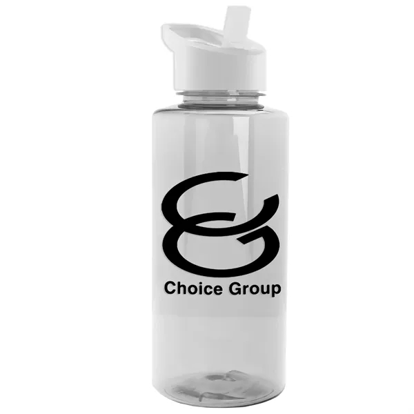 The Mountaineer 36 oz. Transparent Bottle with Flip Straw lid. ... from ASI 40480 Koozie Group