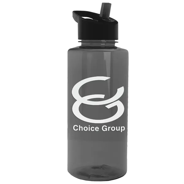 The Mountaineer 36 oz. Transparent Bottle with Flip Straw lid. ... from ASI 40480 Koozie Group