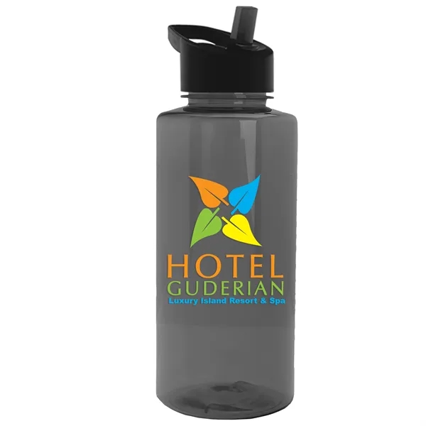 The Mountaineer 36 oz. Transparent Bottle with Flip Straw lid. ... from ASI 40480 Koozie Group