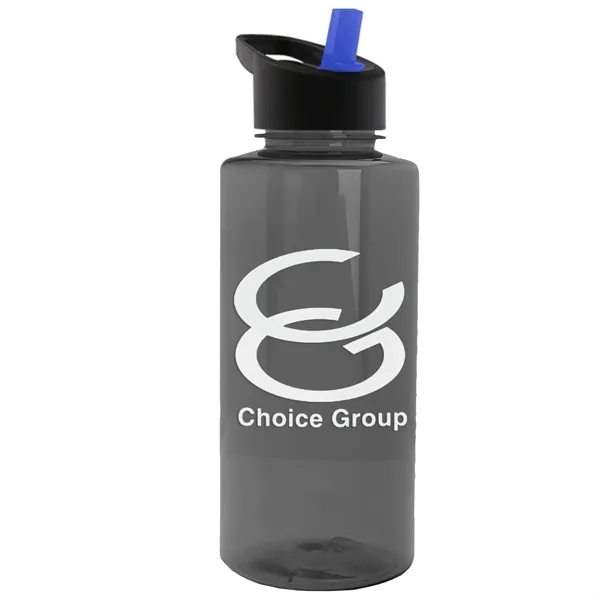 The Mountaineer 36 oz. Transparent Bottle with Flip Straw lid. ... from ASI 40480 Koozie Group