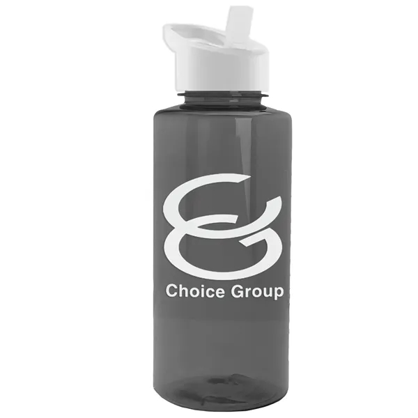 The Mountaineer 36 oz. Transparent Bottle with Flip Straw lid. ... from ASI 40480 Koozie Group