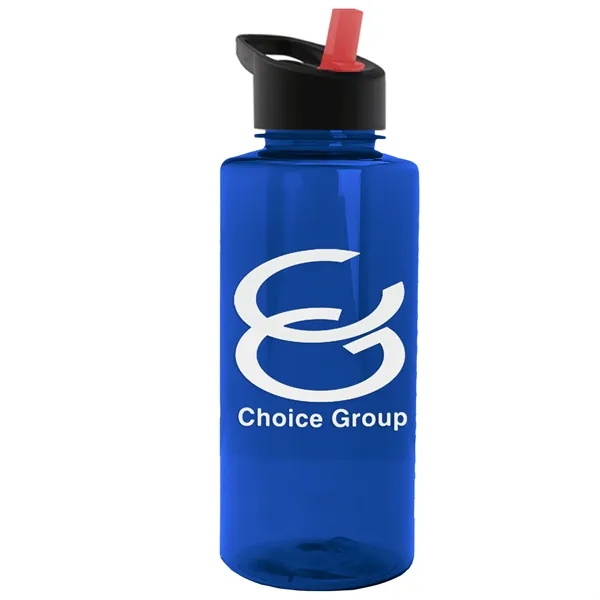 The Mountaineer 36 oz. Transparent Bottle with Flip Straw lid. ... from ASI 40480 Koozie Group