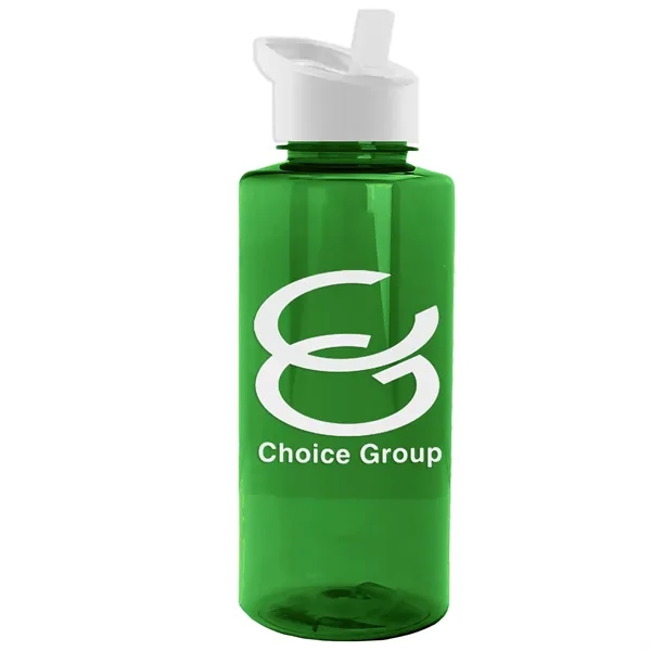 The Mountaineer 36 oz. Transparent Bottle with Flip Straw lid. ... from ASI 40480 Koozie Group