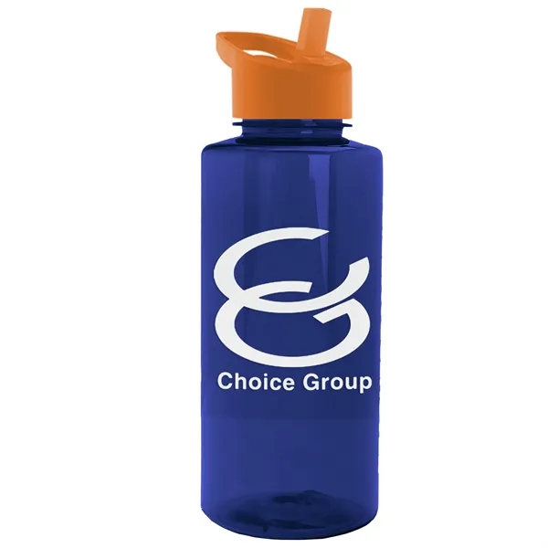 The Mountaineer 36 oz. Transparent Bottle with Flip Straw lid. ... from ASI 40480 Koozie Group