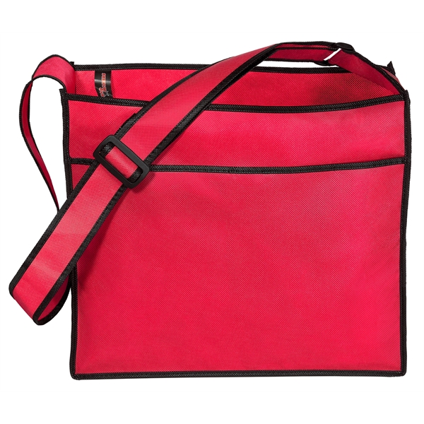 Non-Woven Polypropylene Tote with adjustable shoulder strap and multiple pockets.... from ASI 37940 Bag Makers Inc