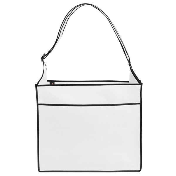 Non-Woven Polypropylene Tote with adjustable shoulder strap and multiple pockets.... from ASI 37940 Bag Makers Inc