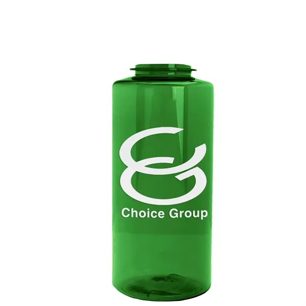 The Mountaineer 36 oz. Transparent Bottle with Flip Straw lid. ... from ASI 40480 Koozie Group