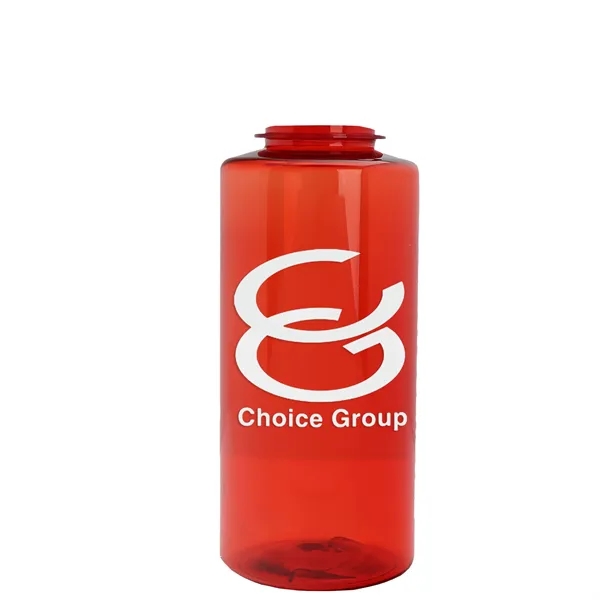 The Mountaineer 36 oz. Transparent Bottle with Flip Straw lid. ... from ASI 40480 Koozie Group