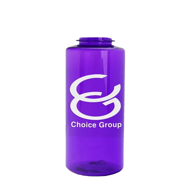 The Mountaineer 36 oz. Transparent Bottle with Flip Straw lid. ... from ASI 40480 Koozie Group