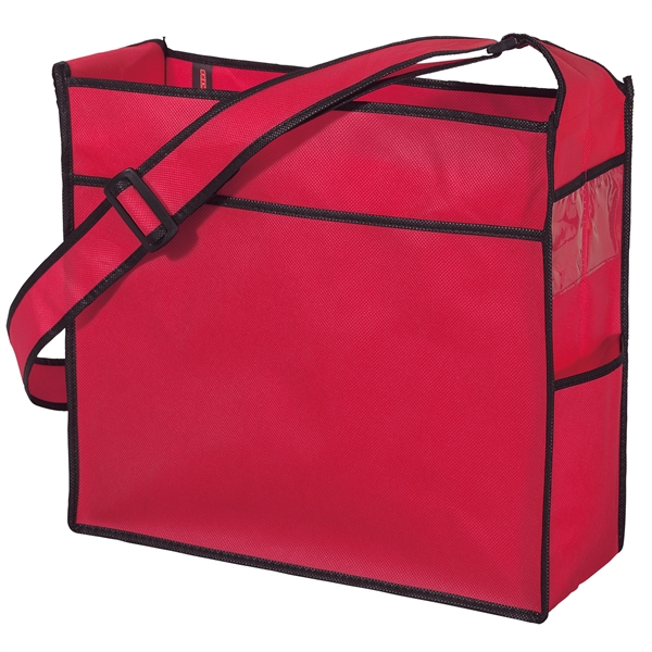 Non-Woven Polypropylene Tote with adjustable shoulder strap and multiple pockets.... from ASI 37940 Bag Makers Inc