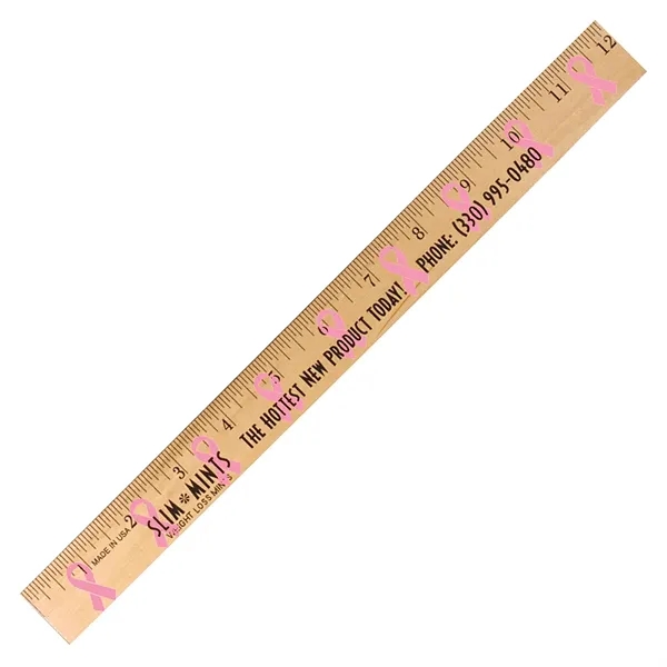 Ribbon Background Rulers - Clear Lacquer Finish... from ASI 30270 Aakron Line