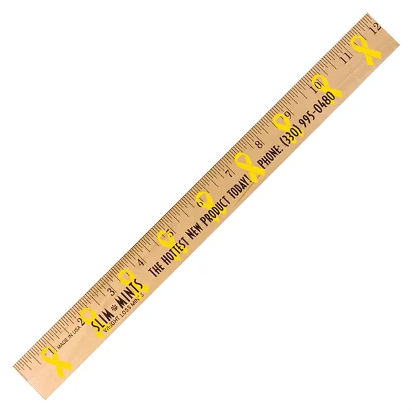 Ribbon Background Rulers - Clear Lacquer Finish... from ASI 30270 Aakron Line