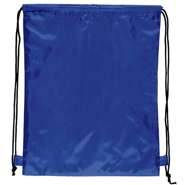 190-T polyester backpack with diamond-weave macrame shoulder straps and cinch-top closure.... from ASI 37940 Bag Makers Inc