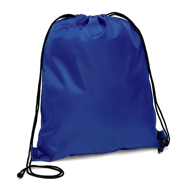 190-T polyester backpack with diamond-weave macrame shoulder straps and cinch-top closure.... from ASI 37940 Bag Makers Inc