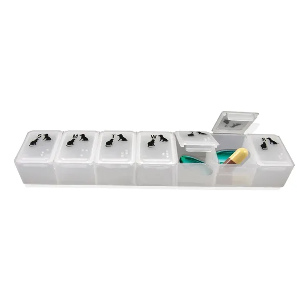 Provide special attention for your pet with this seven-compartment pill container.... from ASI 38980 Bay State Specialty Co