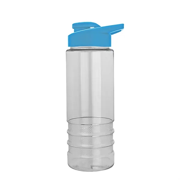 Salute-2 is 24 oz Transparent Bottle with snap lid. Grooved grip... from ASI 40480 Koozie Group