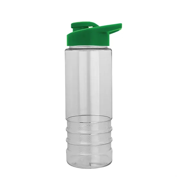 Salute-2 is 24 oz Transparent Bottle with snap lid. Grooved grip... from ASI 40480 Koozie Group