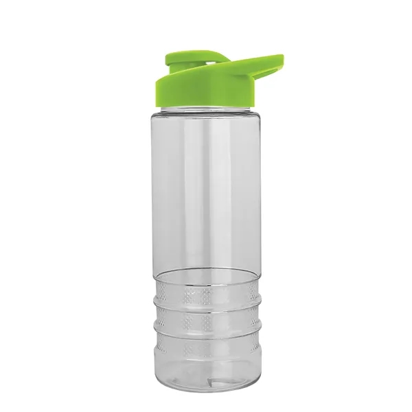 Salute-2 is 24 oz Transparent Bottle with snap lid. Grooved grip... from ASI 40480 Koozie Group