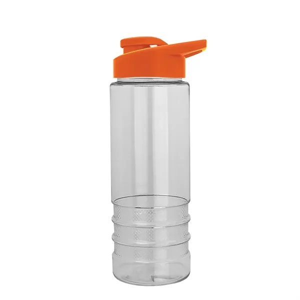 Salute-2 is 24 oz Transparent Bottle with snap lid. Grooved grip... from ASI 40480 Koozie Group