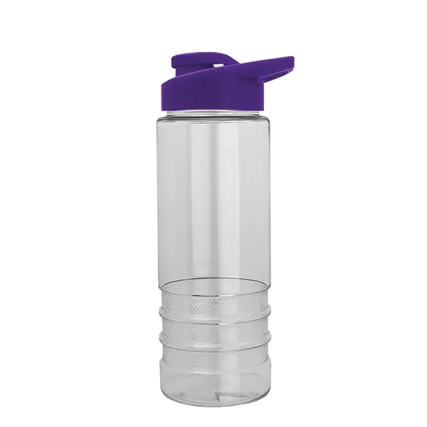 Salute-2 is 24 oz Transparent Bottle with snap lid. Grooved grip... from ASI 40480 Koozie Group