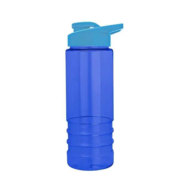 Salute-2 is 24 oz Transparent Bottle with snap lid. Grooved grip... from ASI 40480 Koozie Group