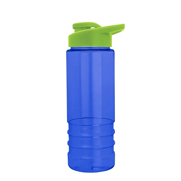 Salute-2 is 24 oz Transparent Bottle with snap lid. Grooved grip... from ASI 40480 Koozie Group