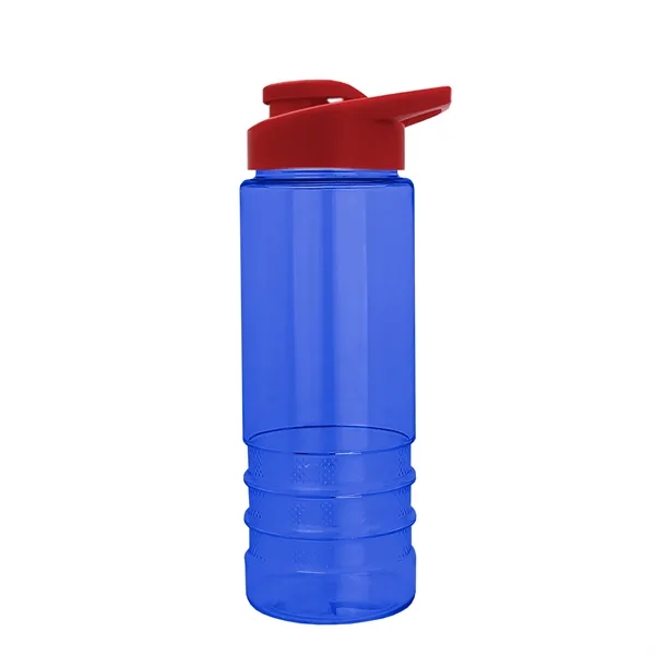 Salute-2 is 24 oz Transparent Bottle with snap lid. Grooved grip... from ASI 40480 Koozie Group