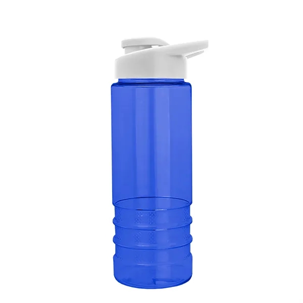 Salute-2 is 24 oz Transparent Bottle with snap lid. Grooved grip... from ASI 40480 Koozie Group