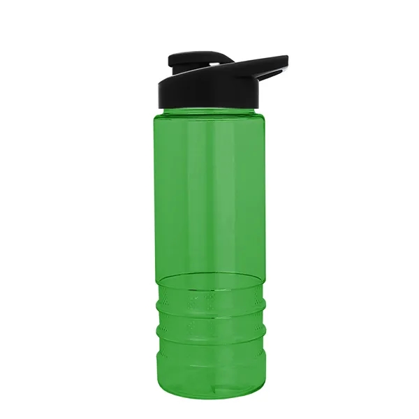 Salute-2 is 24 oz Transparent Bottle with snap lid. Grooved grip... from ASI 40480 Koozie Group