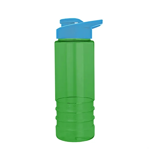 Salute-2 is 24 oz Transparent Bottle with snap lid. Grooved grip... from ASI 40480 Koozie Group