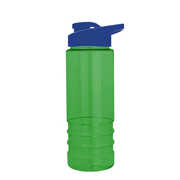 Salute-2 is 24 oz Transparent Bottle with snap lid. Grooved grip... from ASI 40480 Koozie Group