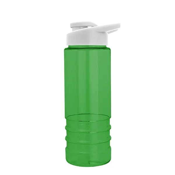 Salute-2 is 24 oz Transparent Bottle with snap lid. Grooved grip... from ASI 40480 Koozie Group